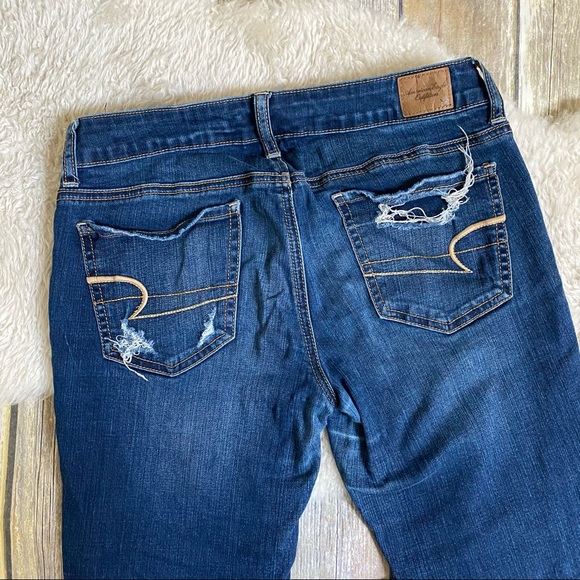 American Eagle Distressed Super Stretch Jeggings - Picture 8 of 11